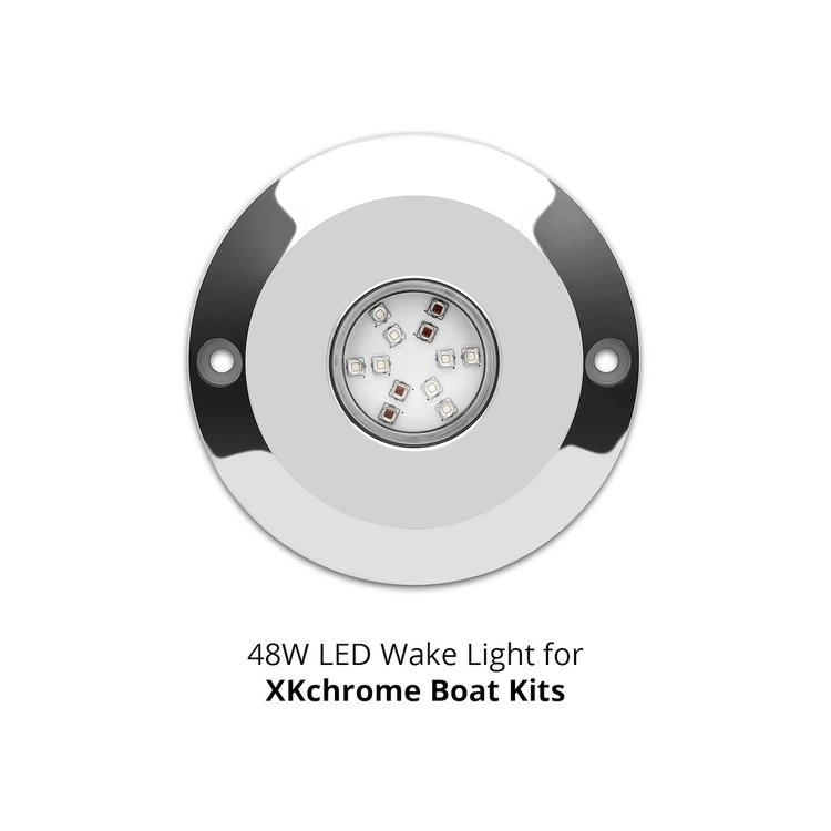 XK075001 Round Surface Mount Marine IP-68 Underwater Light, 48 W, Universal Fit