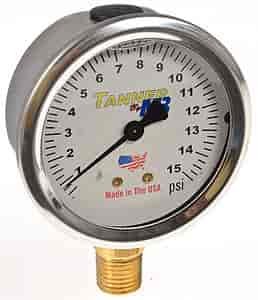 2.5" Liquid-Filled Tire Gauge Head 15 psi