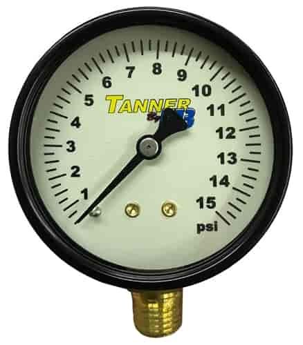 2.5" Glow-in-the-Dark Tire Gauge Head 15 psi