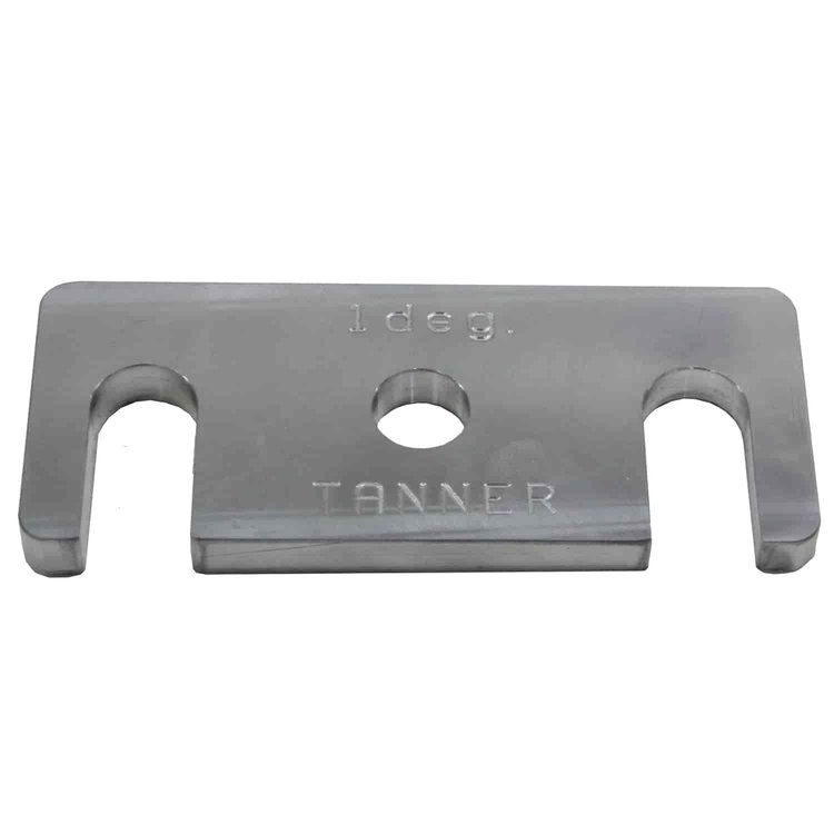 1° Lowering Block Thickness: 1/2"