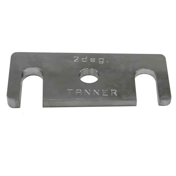 2° Lowering Block Thickness: 1/2"