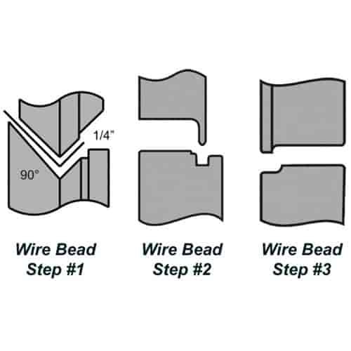 1/16" Wire Bead Roll Set Steel