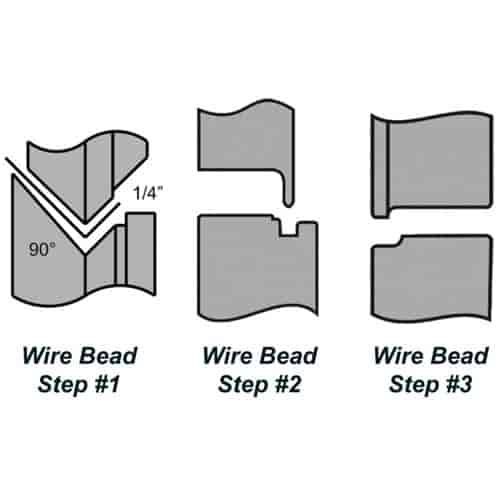 1/8" Wire Bead Roll Set Steel
