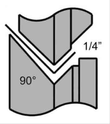 Hem High Throat Roll Set Step #1 (3/8" 90°)