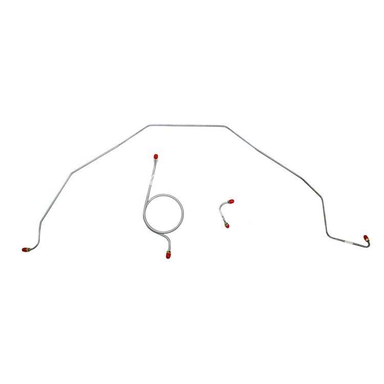 Front Brake Line Kit for 1965 Bel Air, Impala Standard Brakes [Galfan-Coated Steel]