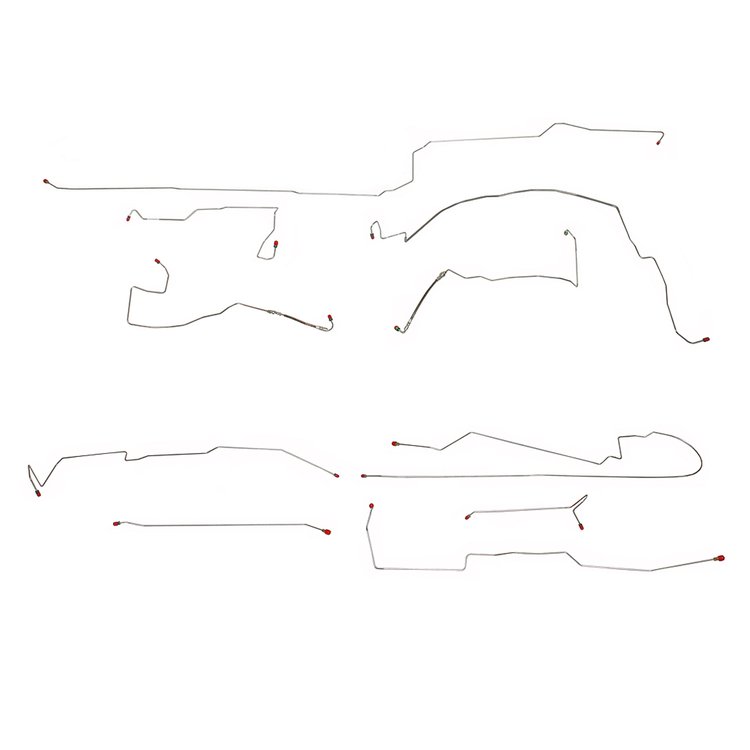 Complete Brake Line Kit for 1999-2004 Chrysler 300M [Galfan-Coated Steel]
