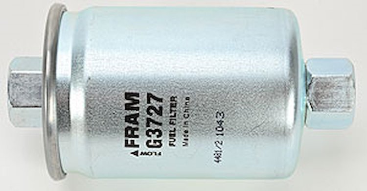In-Line Gasoline Filter Height: 4.3" Thread Size: 16mm x 1.5