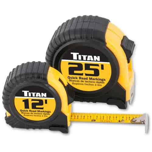 Combo Tape Measure Set Quick Read Markings Includes:
