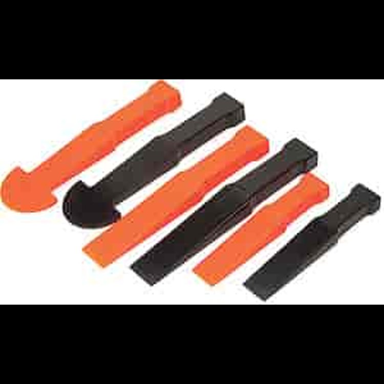 6-Piece Wedge Pry Tool Set 3 Different Wedge Shapes