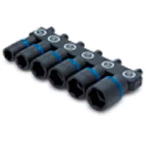 Metric Color Coded Impact Power Nut Driver Set 5pc