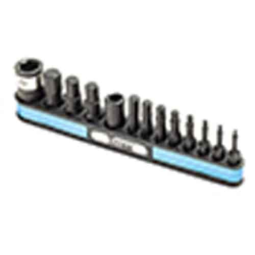 Impact Grade Metric Hex Bit Set 13pc Includes: