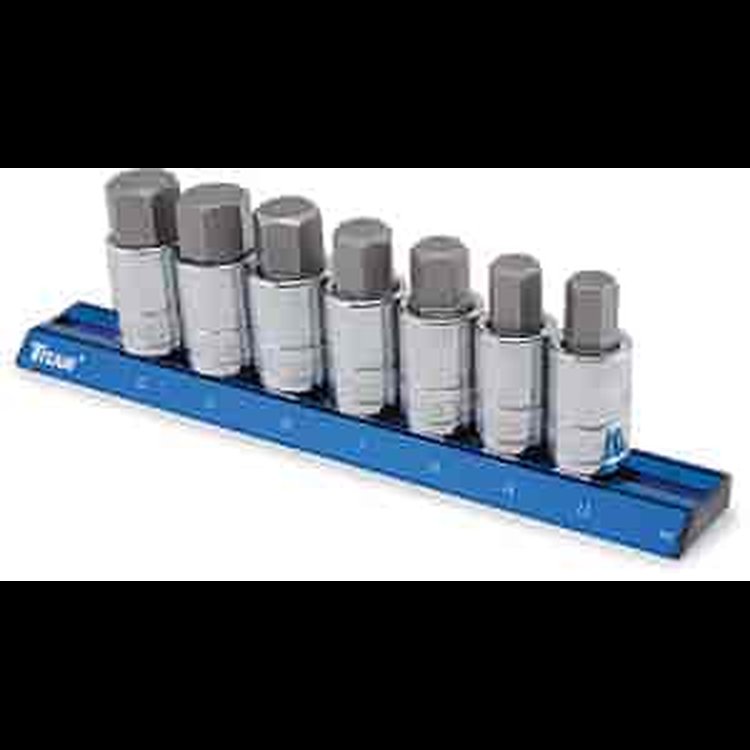 Metric Hex Bit Socket Set - 1/2" Drive S2 Steel Alloy Bits