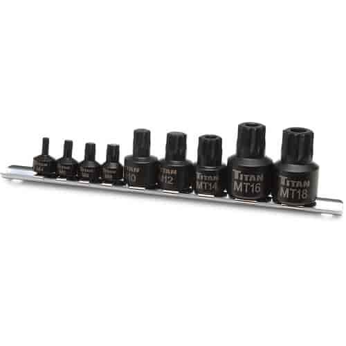 XZN Stubby Impact Bit Socket Set 9pc Includes: