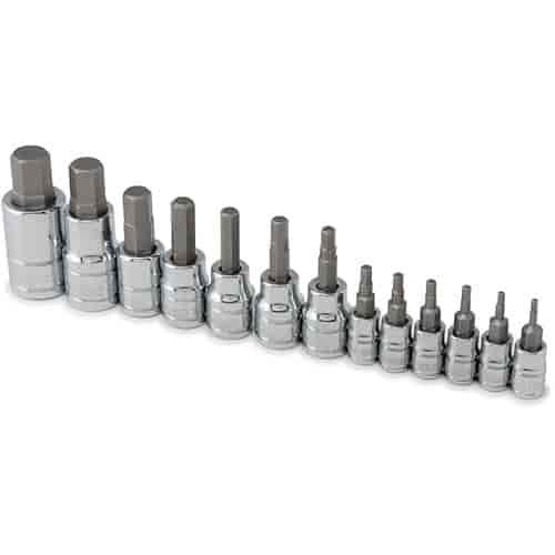 SAE Hex Bit Socket Set 13pc Includes: