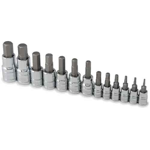 Metric Hex Bit Socket Set 13pc Includes: