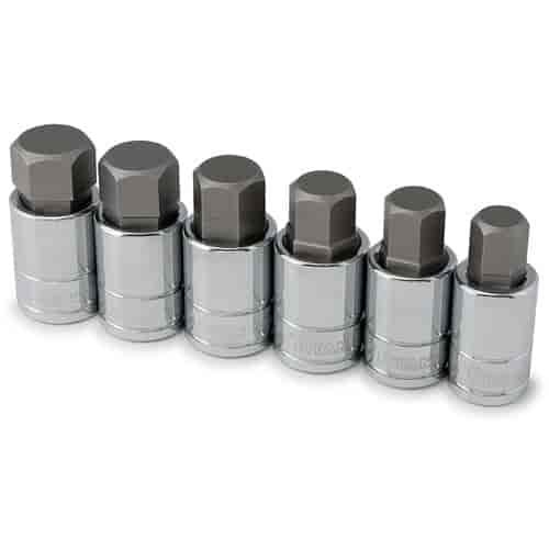 SAE Hex Bit Socket Set 6pc Includes: