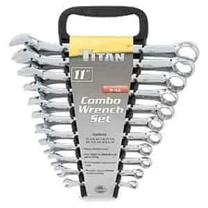 SAE Full Polish Wrench Set 11pc Includes: