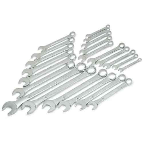 Raised Panel SAE & MM Wrench Set 22pc Includes: