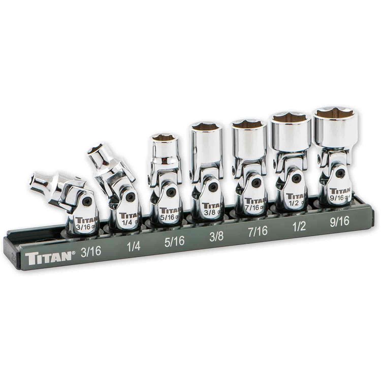 SAE 6pt Universal Socket Set 1/4" Drive