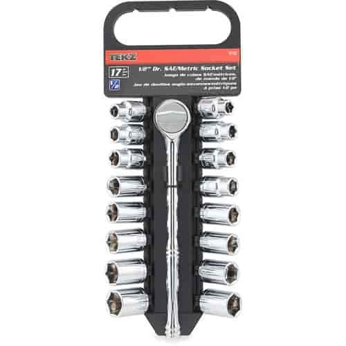 SAE/Metric Socket Set 1/2" Drive