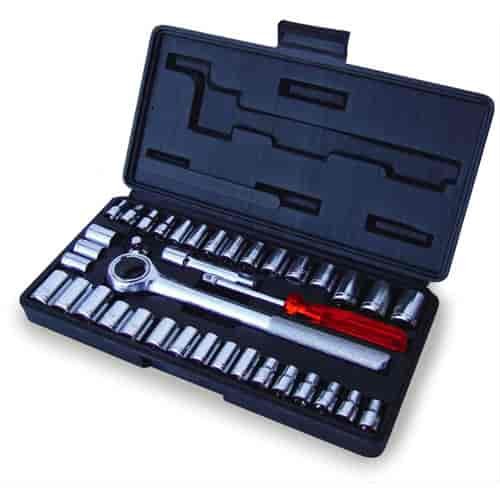 Socket Set 40pc Includes: