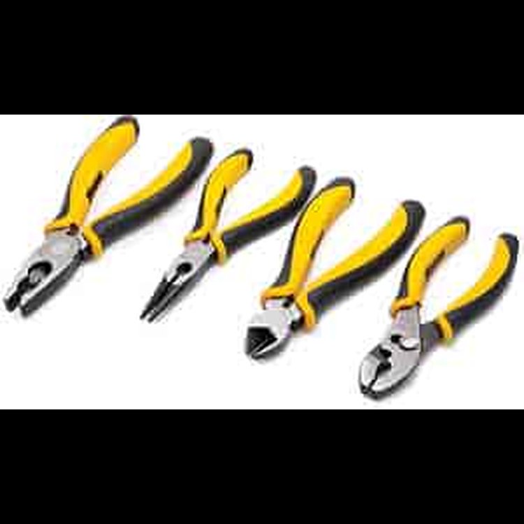 Pliers Set with TPR Grips 4 pieces