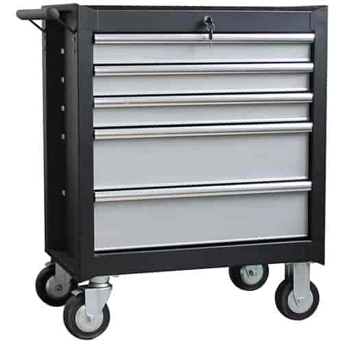 5-Drawer Locking Rollaway Tool Cabinet 26.60" W x 33.60" H x 18.00" D
