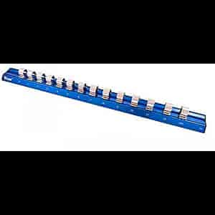 Metric Magnetic Anodized Socket Holder 1/2" Drive Sizes: 10mm - 22mm & U-joint