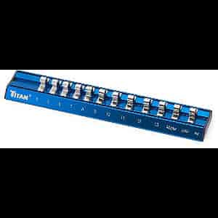 Metric Magnetic Anodized Socket Holder 1/4" Drive Sizes: 4 - 13mm