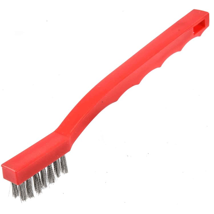 Small Wire Brush Stainless Steel Bristles Ideal for Cleaning Welds