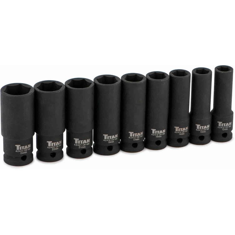6pt MM Deep Impact Socket Set 1/2" Drive