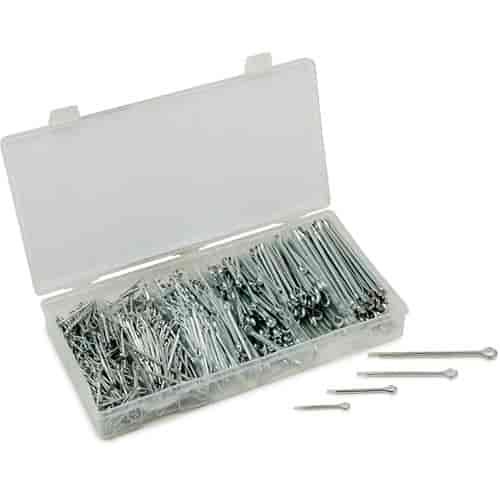 Cotter Pin Assortment 1000pc Includes:
