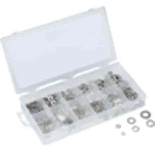 Lock and Flat Washer Assortment 350pc Includes: