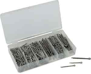 Stainless Steel Cotter Pin Assortment 555pc Includes: