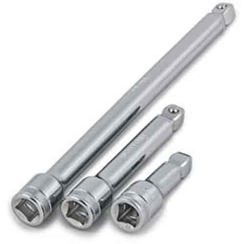 Wobble Socket Extension Set - 1/2" Drive 3pc Includes: