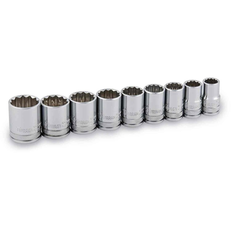 12pt Standard Socket Set 1/2" Drive
