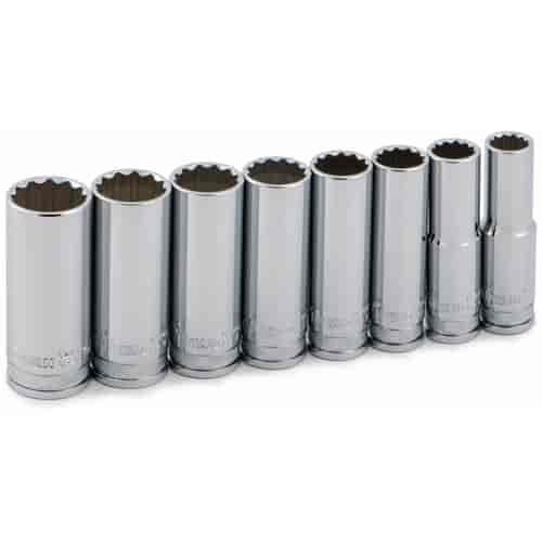 Deep 12pt Socket Set 1/2" Drive