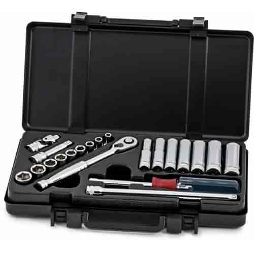 Fractional 6pt Socket Set 1/4" Drive