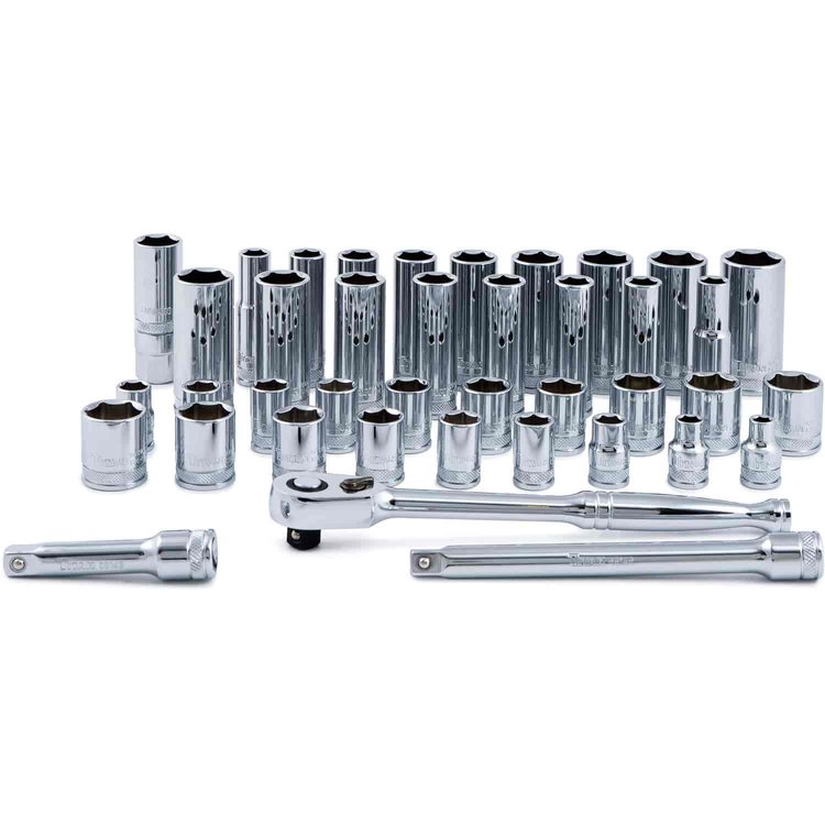 Fractional/Metric 6pt Socket Set 3/8" Drive