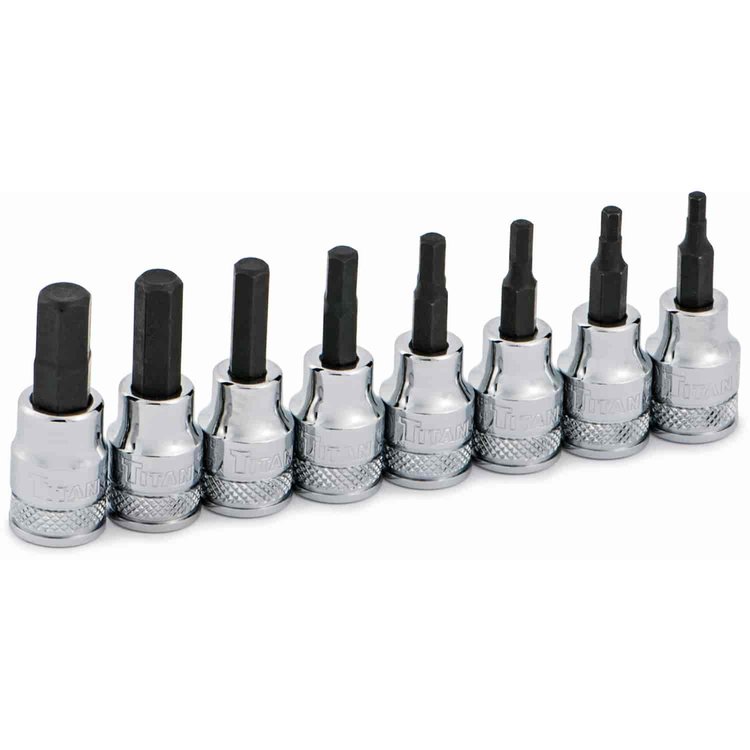 SAE Hex Bit Socket Set 3/8" Drive