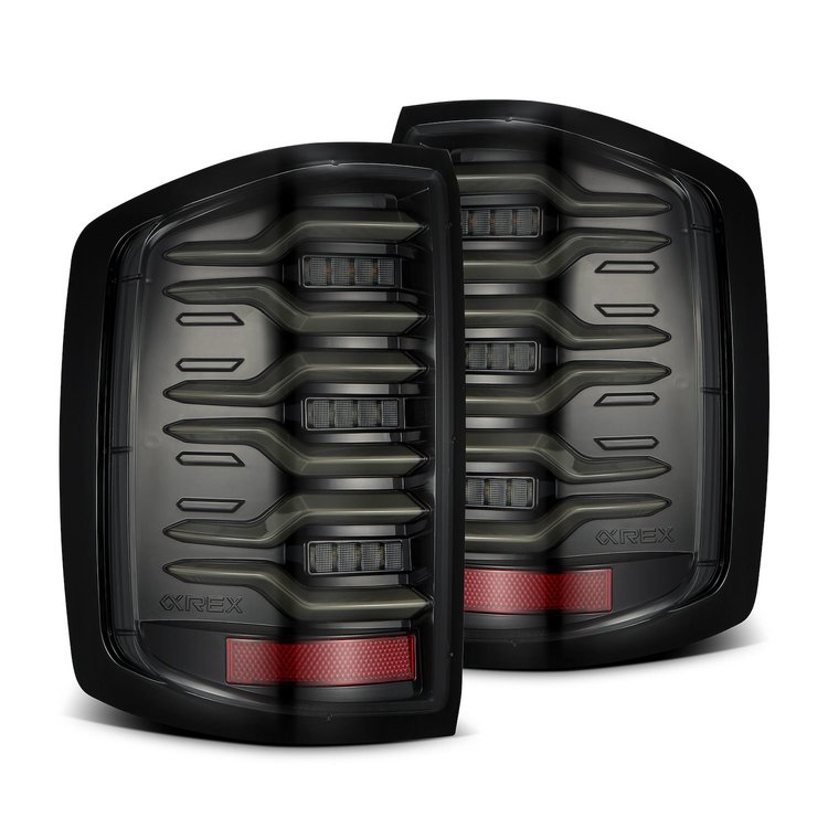 620040 Luxx Series LED Taillights for 2014-2019 Chevy/GMC Silverado/Sierra - Alpha-Black