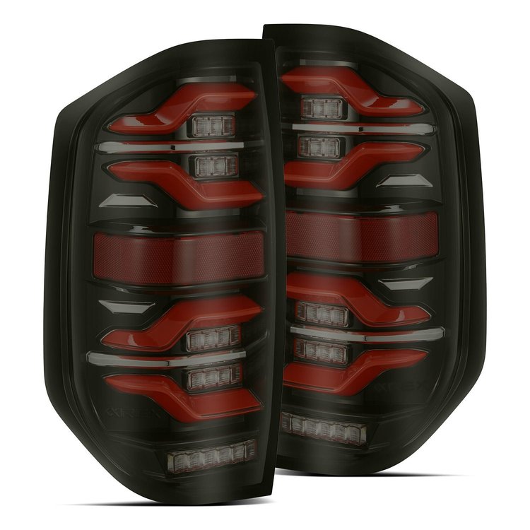 672050 Luxx Series LED Taillights for 2014-2021 Toyota Tundra - Black-Red