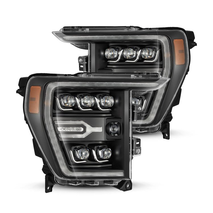 880137 NOVA-Series LED Projector Headlights Fits Select Ford F-150 - Black