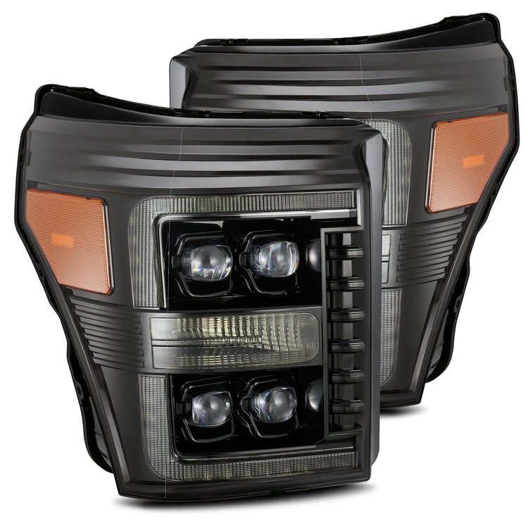 880147 NOVA-Series LED Projector Headlights for 2011-2016 Ford F-250/F-350/F-450/F-550 - Alpha- Black