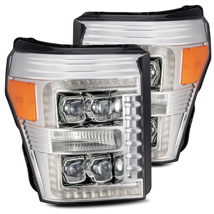 880148 NOVA-Series LED Projector Headlights for 2011-2016 Ford F-250/F-350/F-450/F-550 - Chrome