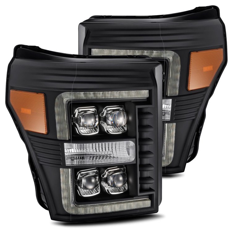 880149 NOVA-Series LED Projector Headlights for 2011-2016 Ford F-250/F-350/F-450/F-550 - Black