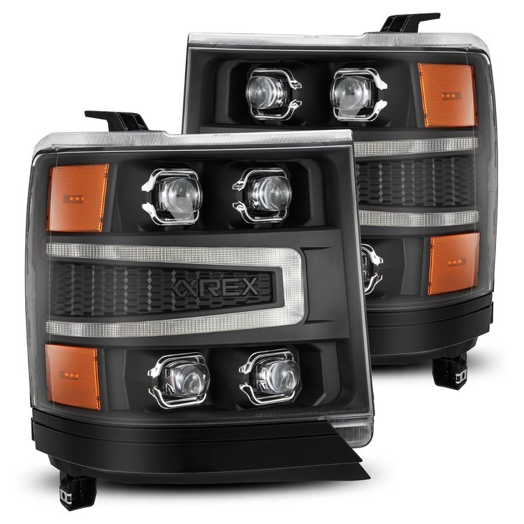 880237 NOVA-Series LED Projector Headlights for 2016-2018 Chevy Silverado 1500 - Black