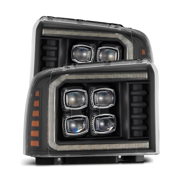 880319 NOVA-Series LED Projector Headlights for 2005-2007 Ford F-250/F-350/F-450/F-550 - Black