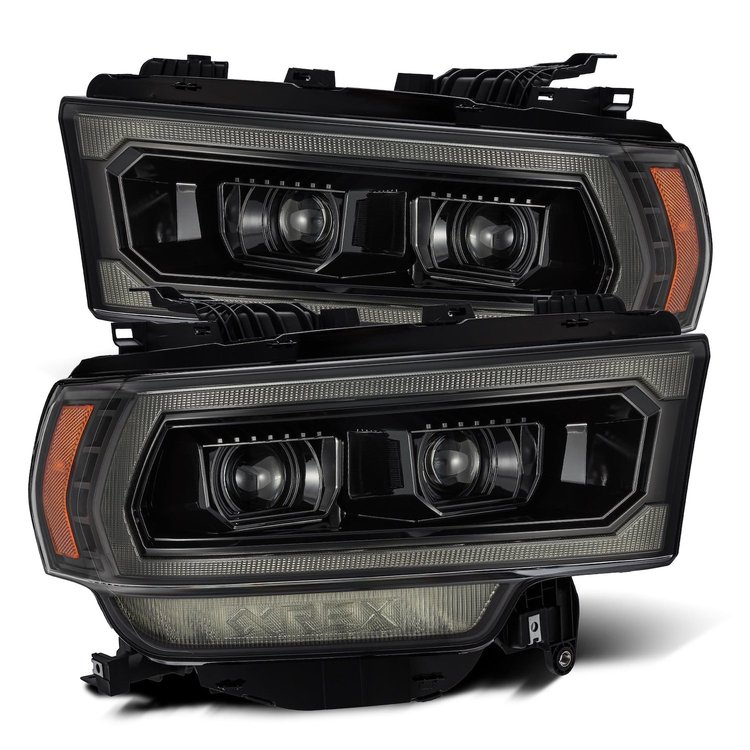 880549 Luxx-Series LED Projector Headlights for 2019-2022 RAM 2500/3500/4500/5500 - Alpha-Black