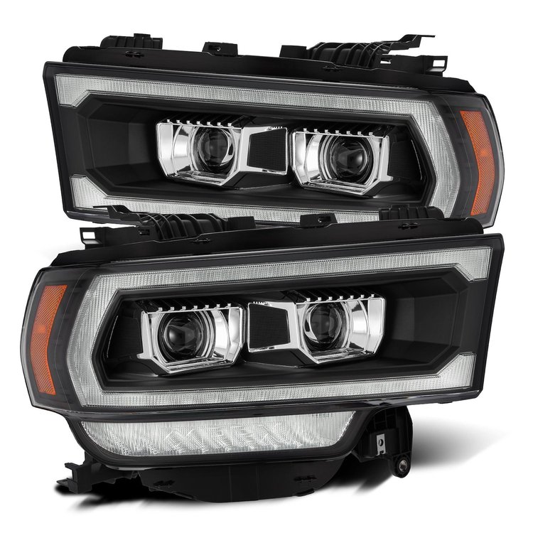 880550 Luxx-Series LED Projector Headlights for 2019-2022 RAM 2500/3500/4500/5500 - Black